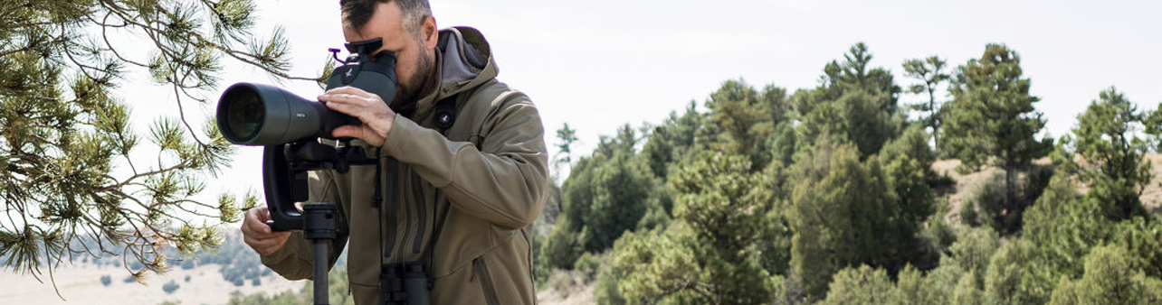 person taking photographs in the woods